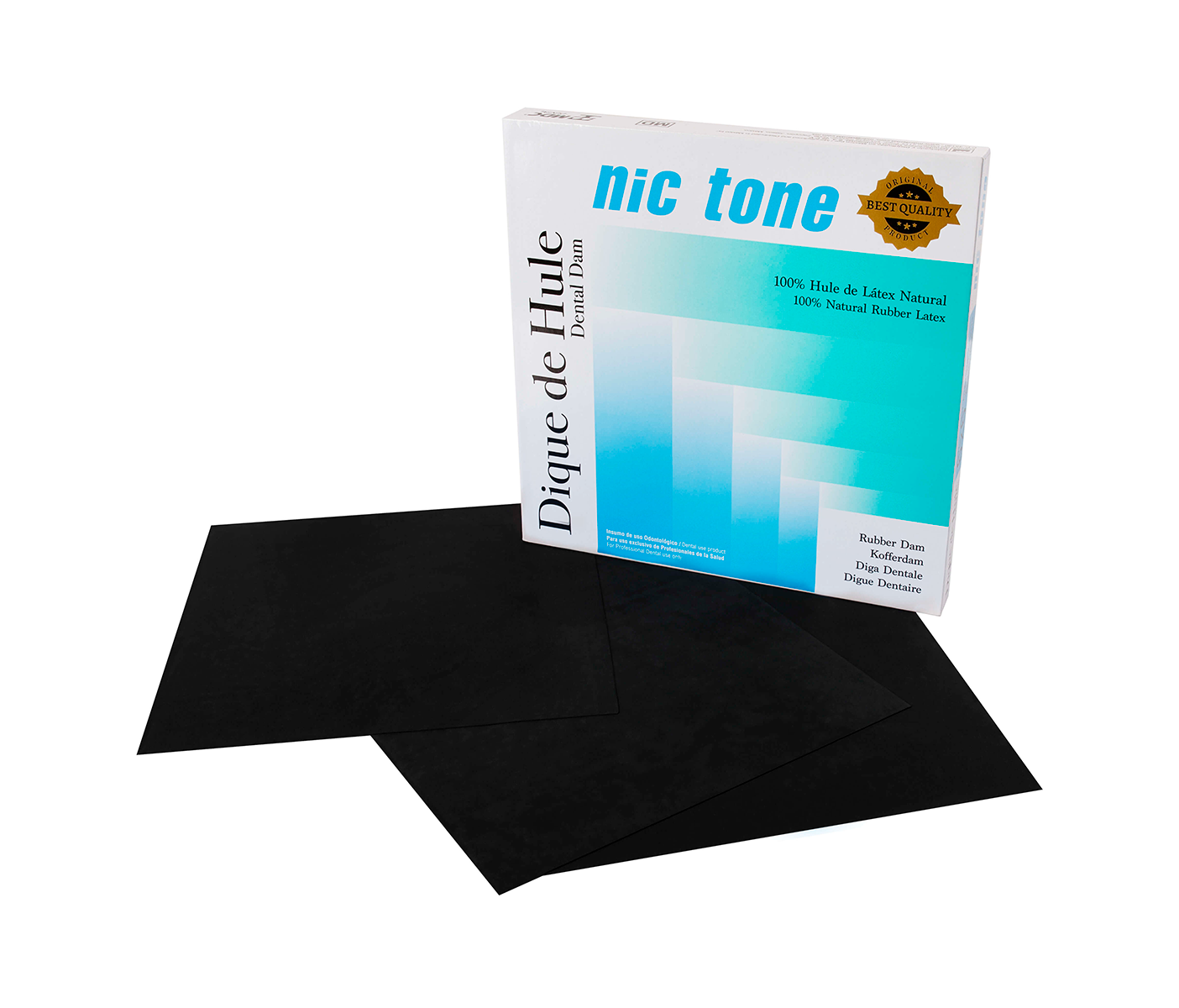 MDC Dental Nic Tone Dental Dam - латексный коффердам, 152x152 мм, 36 шт.
