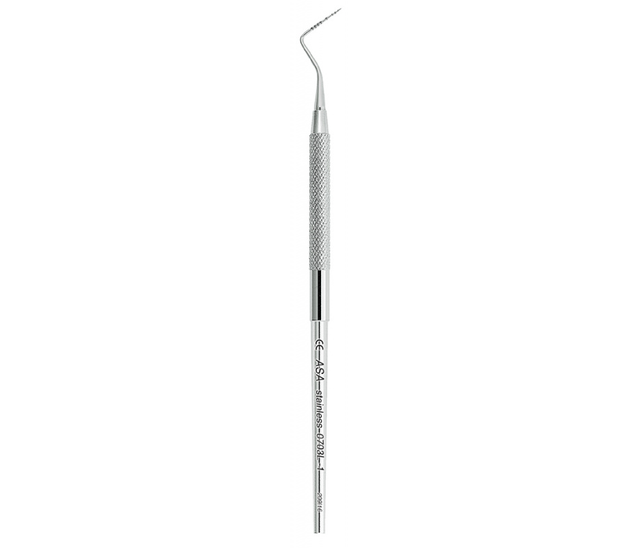 Asa Dental 0703L-1 - зонд пародонтологический односторонний (10-9-8-7-5-3-2-1), 153 мм