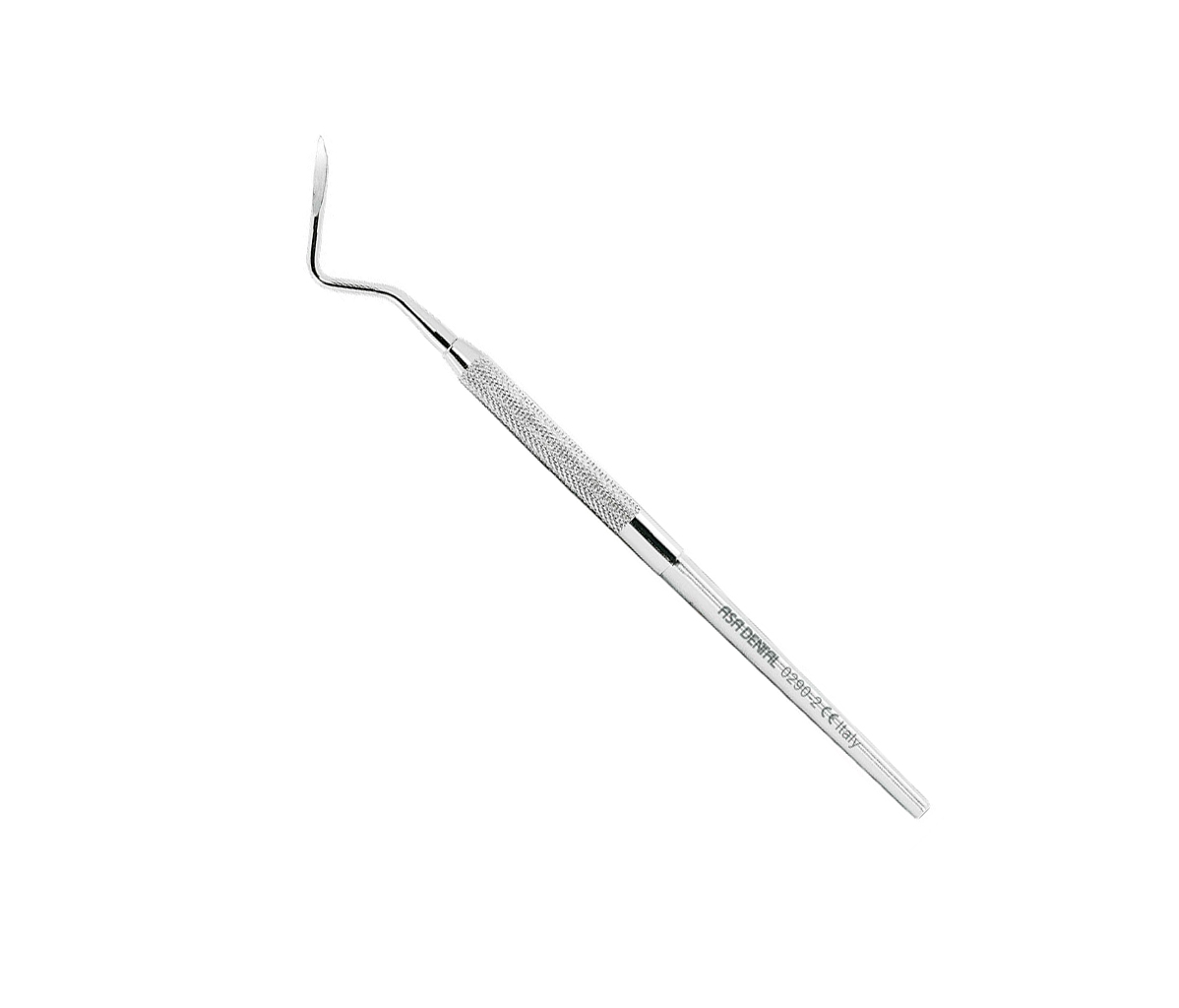 Asa Dental 0290-2 - элеватор изогнутый очень узкий от себя с длинной ручкой