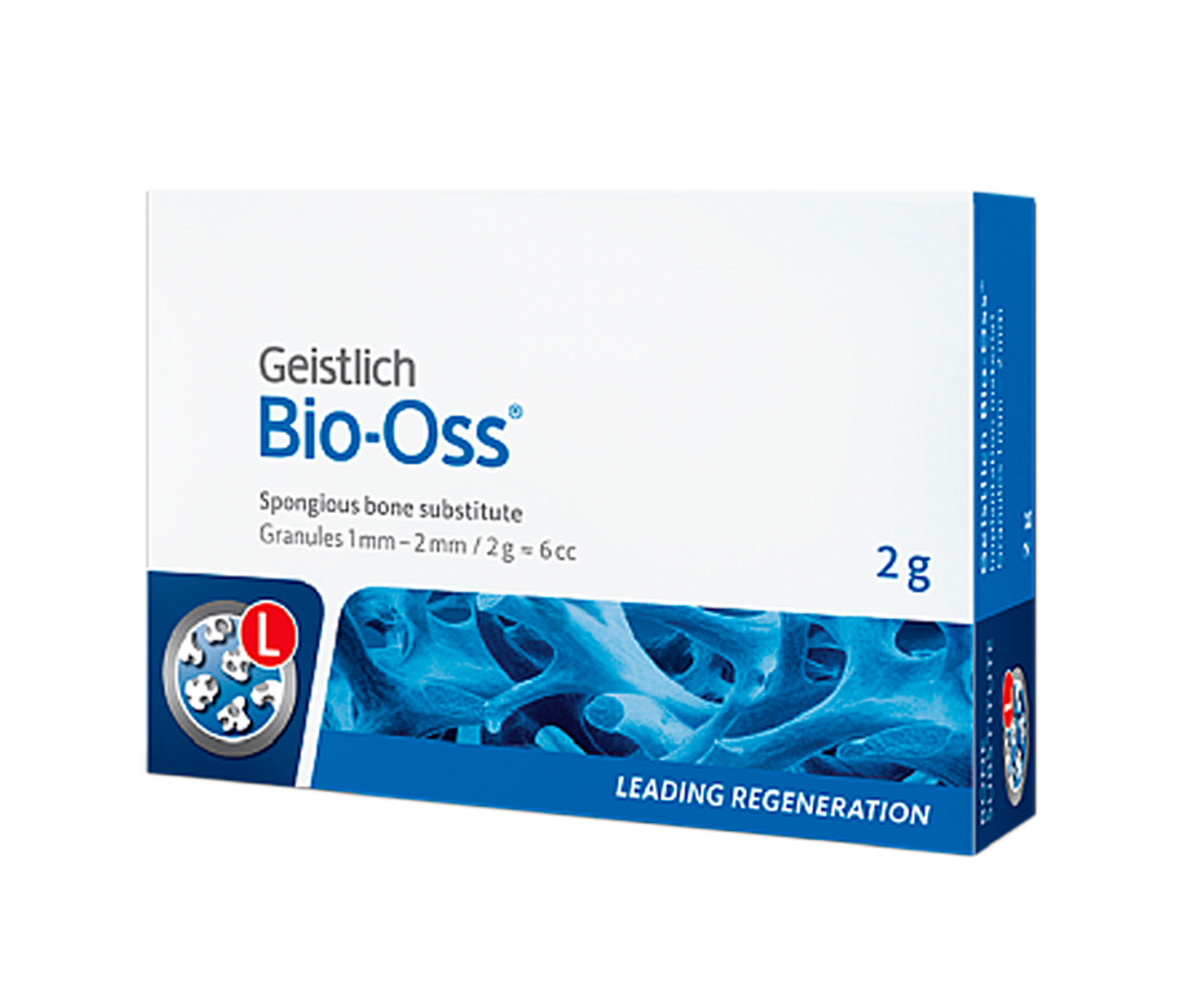 Geistlich Pharma Bio-Oss - 2,0 г, гранулы 1-2 мм, размер L, натуральный костнозамещающий материал