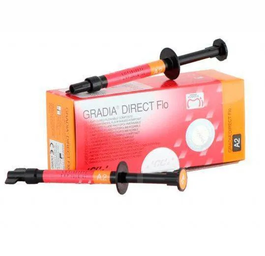 Жидкотекучий композит, GC, Градиа Директ Флоу (Gradia Direct Flo), A2, 2 шпр.х 1,5 г