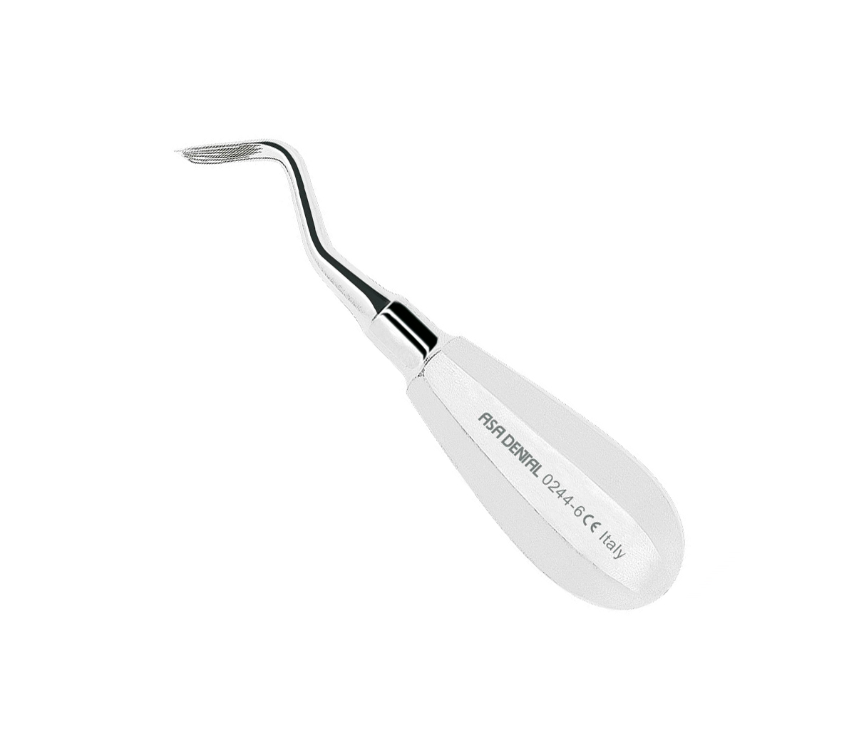 Asa Dental 0244-6 - элеватор N6 изогнутый к себе заостренный, 3,8 мм