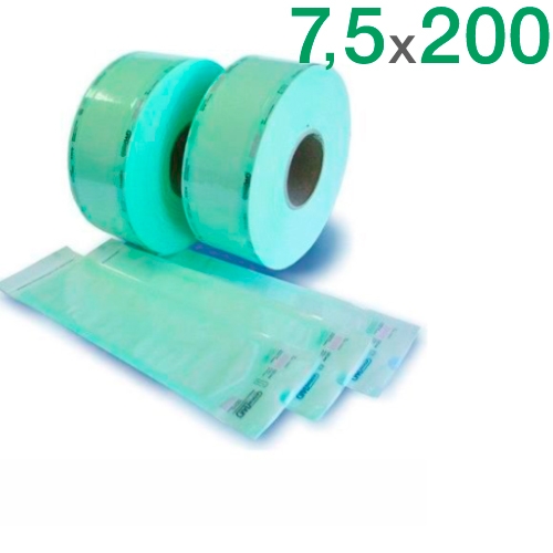 Рулон для паровой и газовой стерилизации (7,5 смх200м с индикатором) * Клинипак*