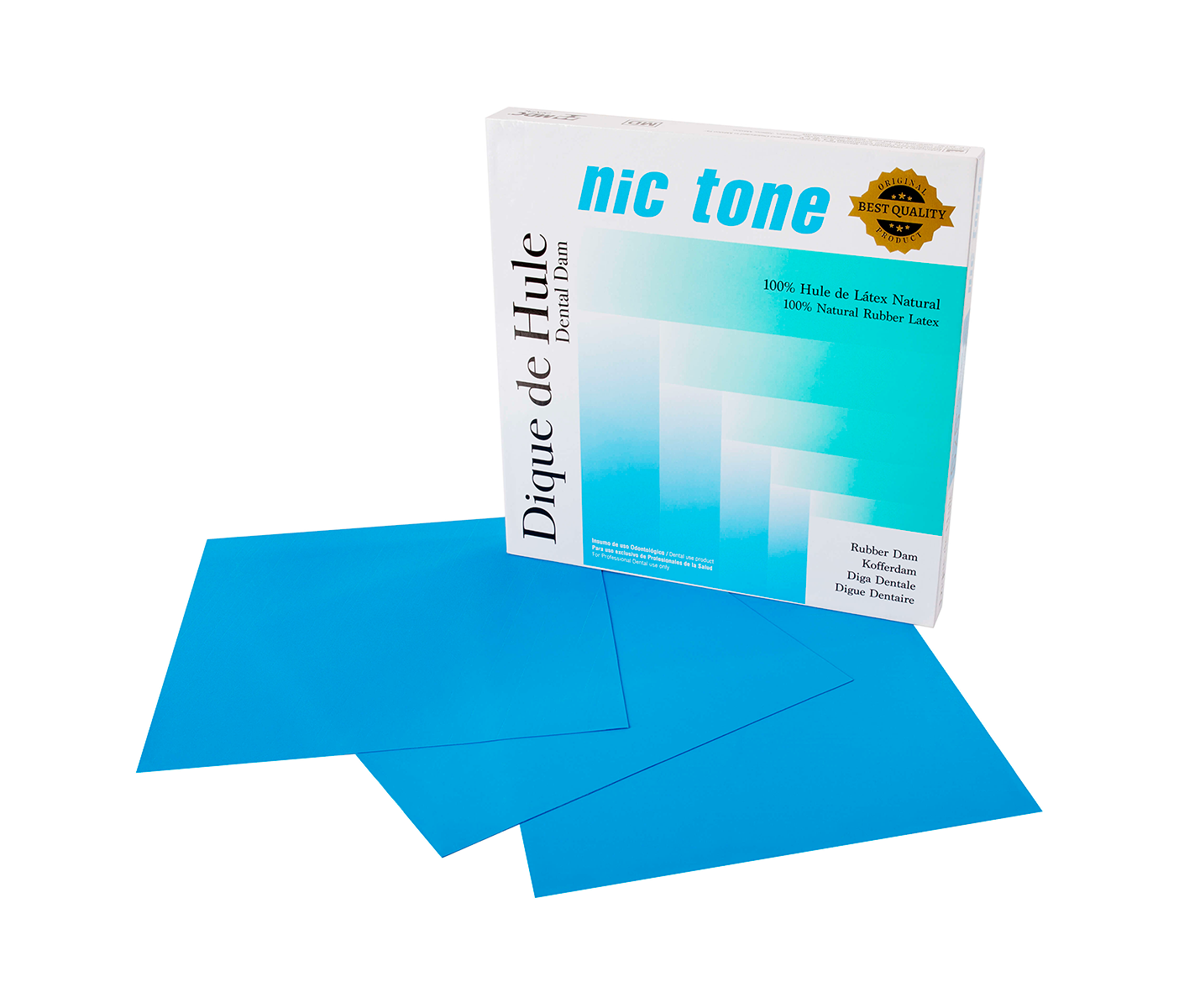 MDC Dental Nic Tone Dental Dam - латексный коффердам, 152x152 мм, 36 шт.