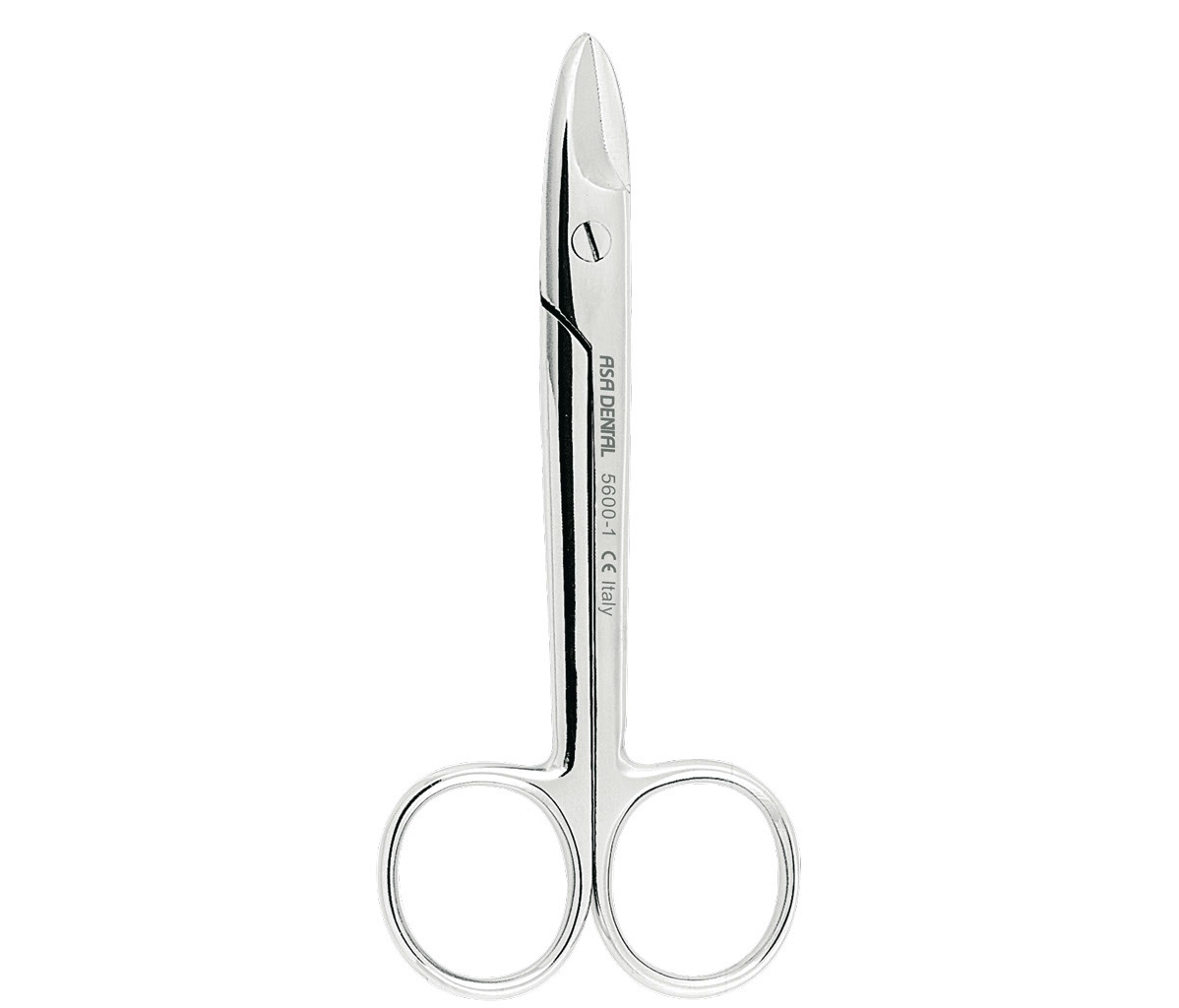 Asa Dental 5600-1 - ножницы коронковые прямые, зубчики на одном лезвии, 10,5 см