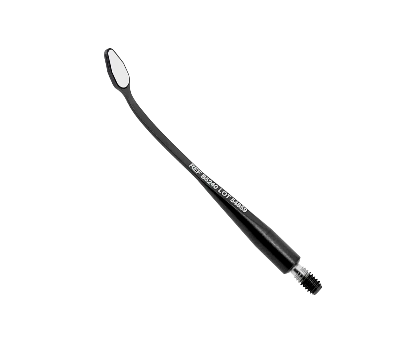Hahnenkratt BLACK MICROflex rhodium - родиевое микрозеркало без ручки, плоское, форма капли, 3х6 мм