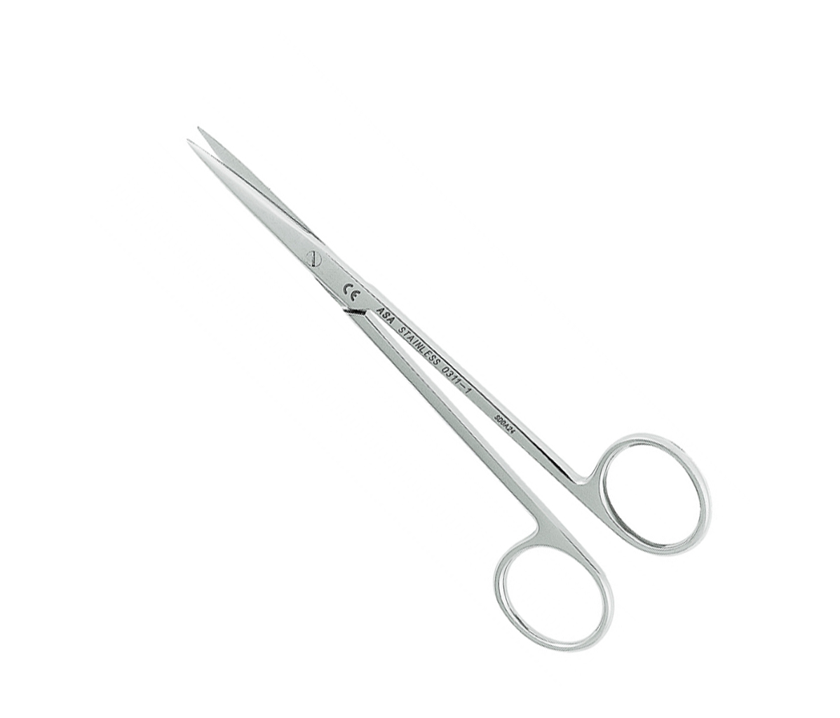 Asa Dental 0311-1 - ножницы для десны N1 прямые, зубчики на 1 лезвии, 14,5 см