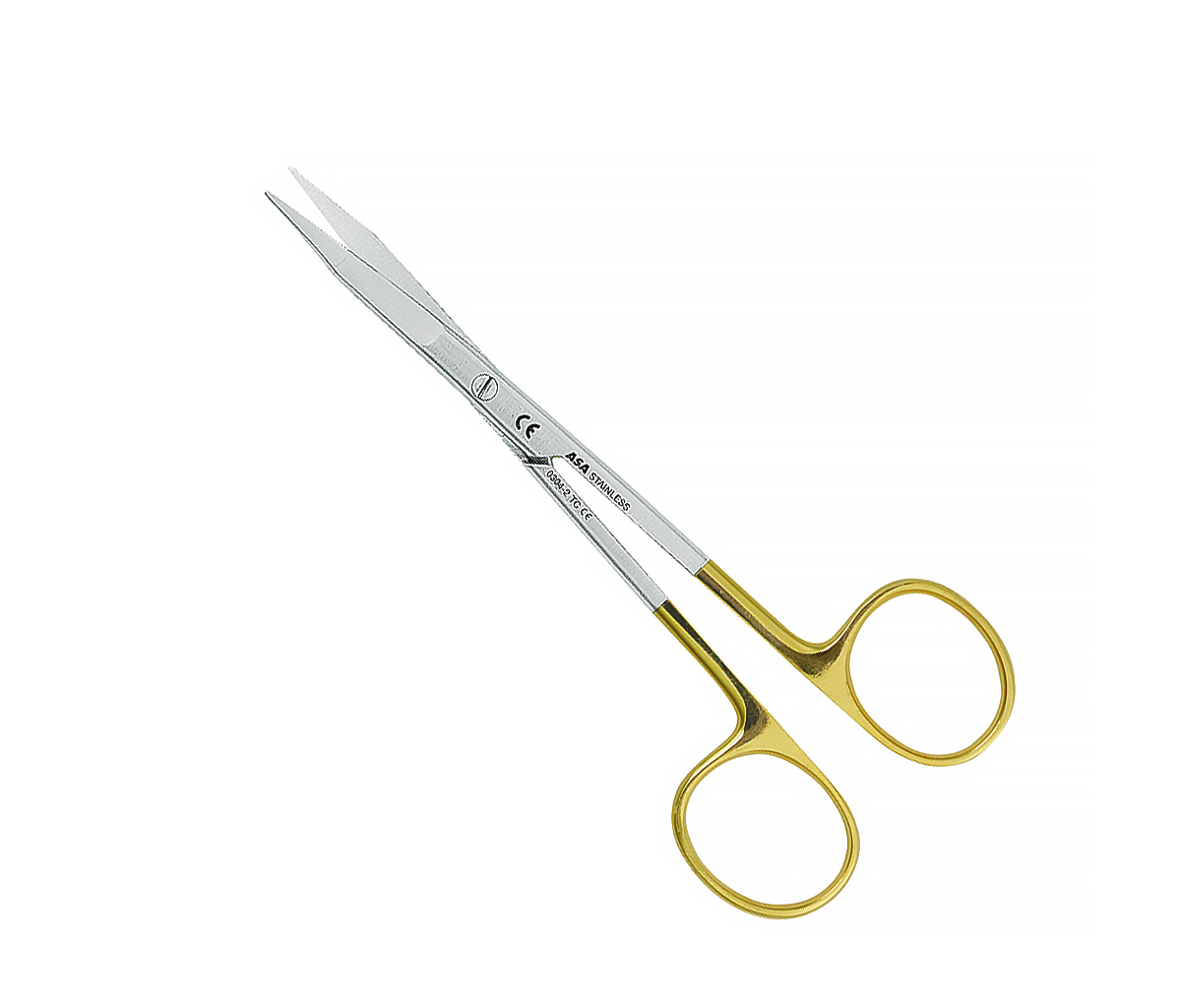 Asa Dental 0304-2TC - ножницы десневые узкие (золотая серия), 13 см