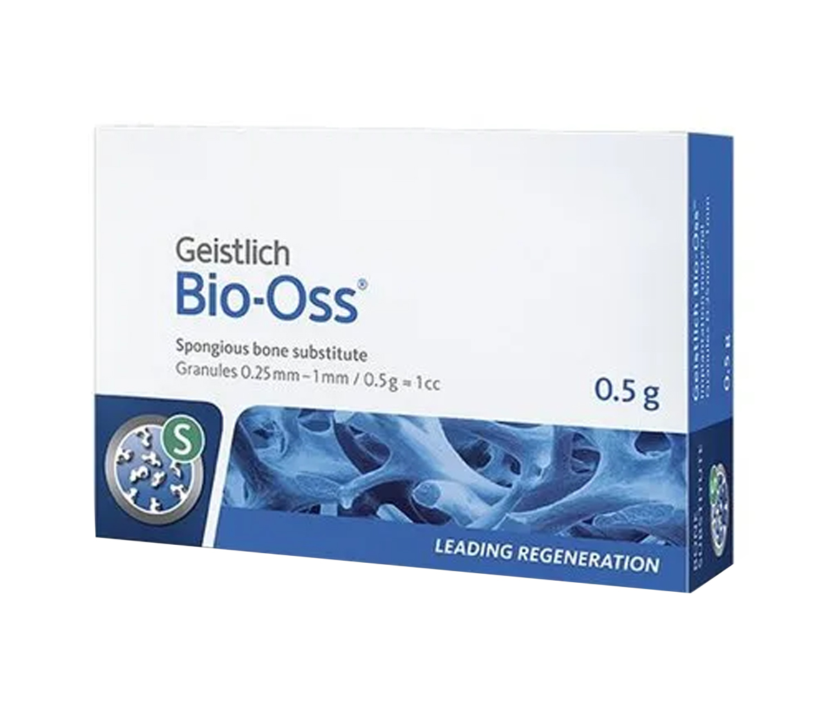 Geistlich Pharma Bio-Oss - 0,5 г, гранулы 0,25-1 мм, размер S, натуральный костнозамещающий материал