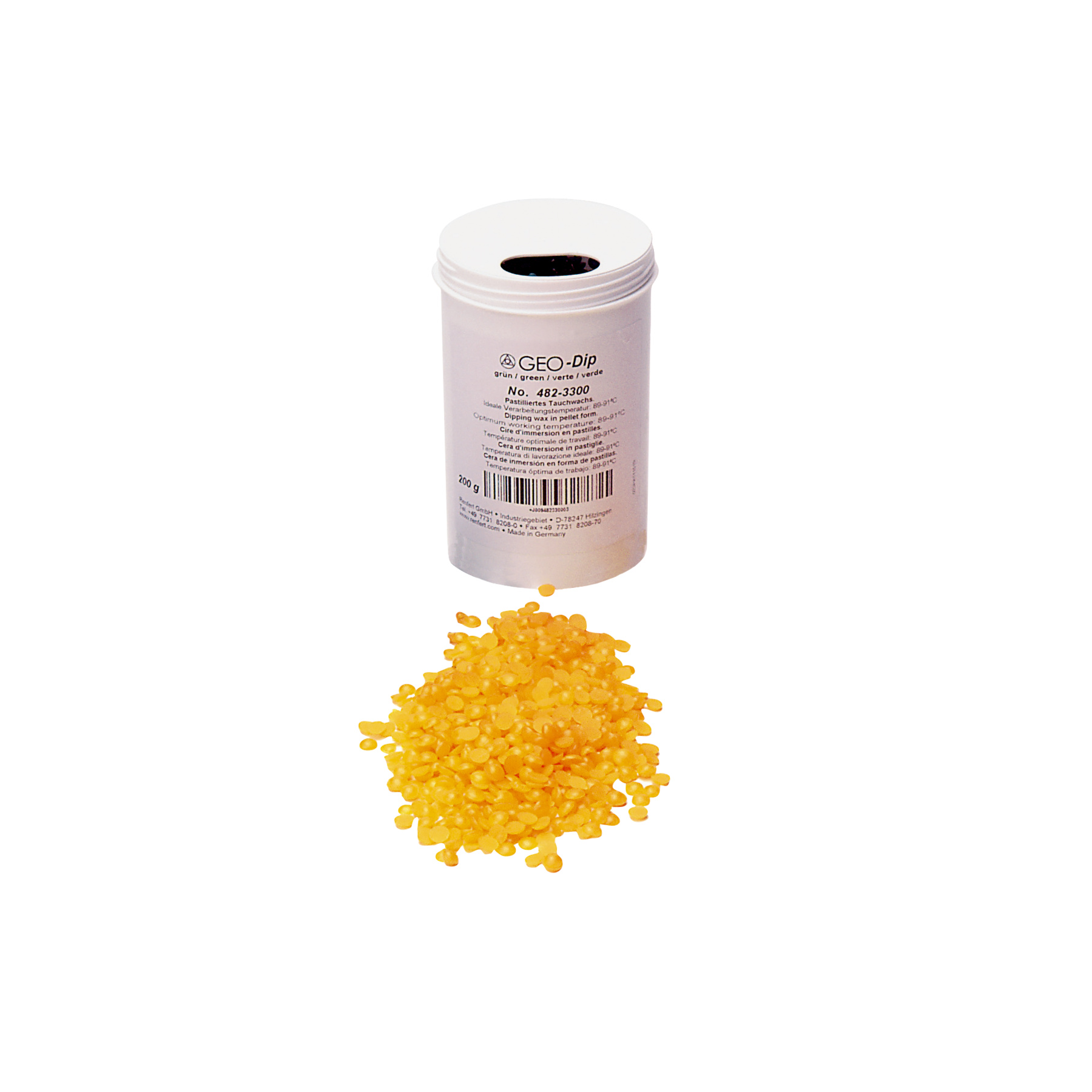 Воск погружной GEO-DIP желтый (GEO-DIP dipping wax, yellow), в отдельных упаковках по 200гр, арт: 482-3000