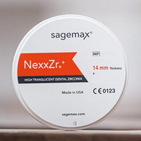 Материал из оксида циркония - Диск NexxZr+ (Plus), форма Z-95, толщина 14, цвет A1, арт: 752874