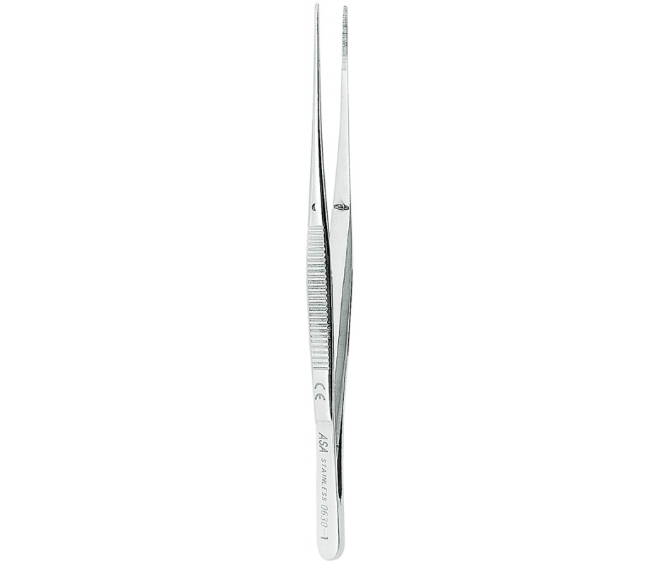 Asa Dental 0630-1 - пинцет анатомический прямой, 12,5 см