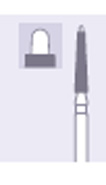 Боры стоматологические алмазные FG 851/016, 6шт. ISO код 314219524016, арт: FG18/6