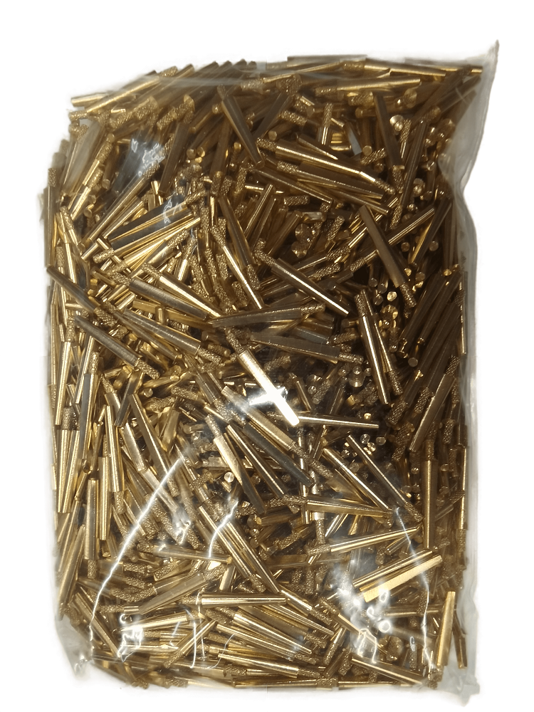 Штифты для изготовления моделей DOWEL-PIN, латунь, размер L (большие, 25 мм.), в упаковках по 100 шт., арт: 301T/100