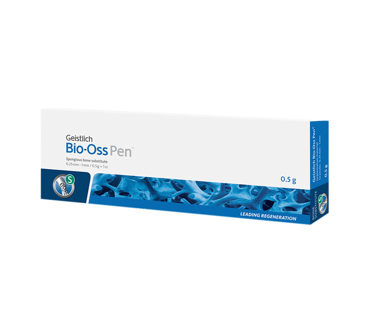Geistlich Pharma Bio-Oss Pen - 0,5 г, гранулы 0,25-1 мм, размер S, натуральный костнозамещающий материал в аппликаторе