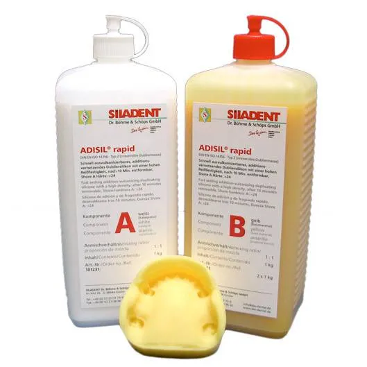 Силикон для дублирования, SILADENT, Adisil Rapid, 1кг+1кг, 101231