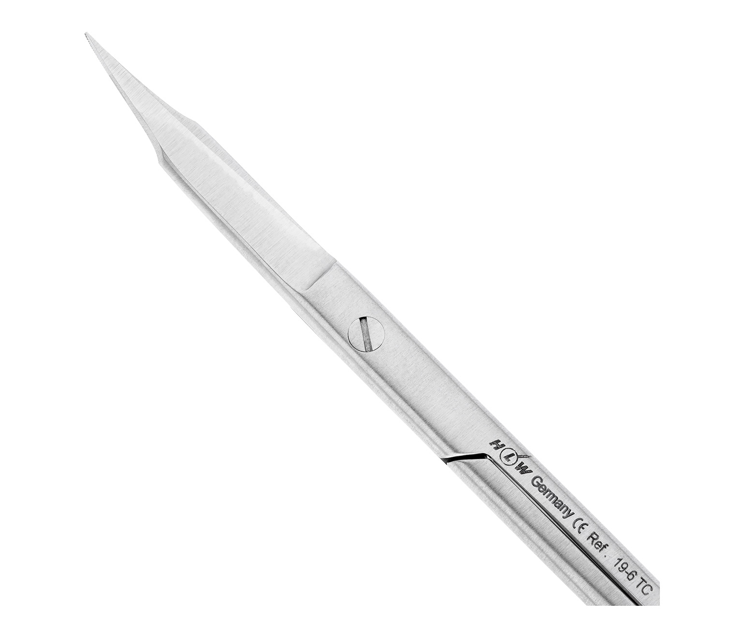 HLW 19-6TC - ножницы хирургические изогнутые Goldmann-Fox TC, 125 мм