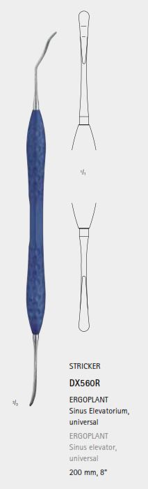 Элеватор STRICKER, ERGOPLANT, для синус-лифтинга. Длина 200 мм, арт: DX560R