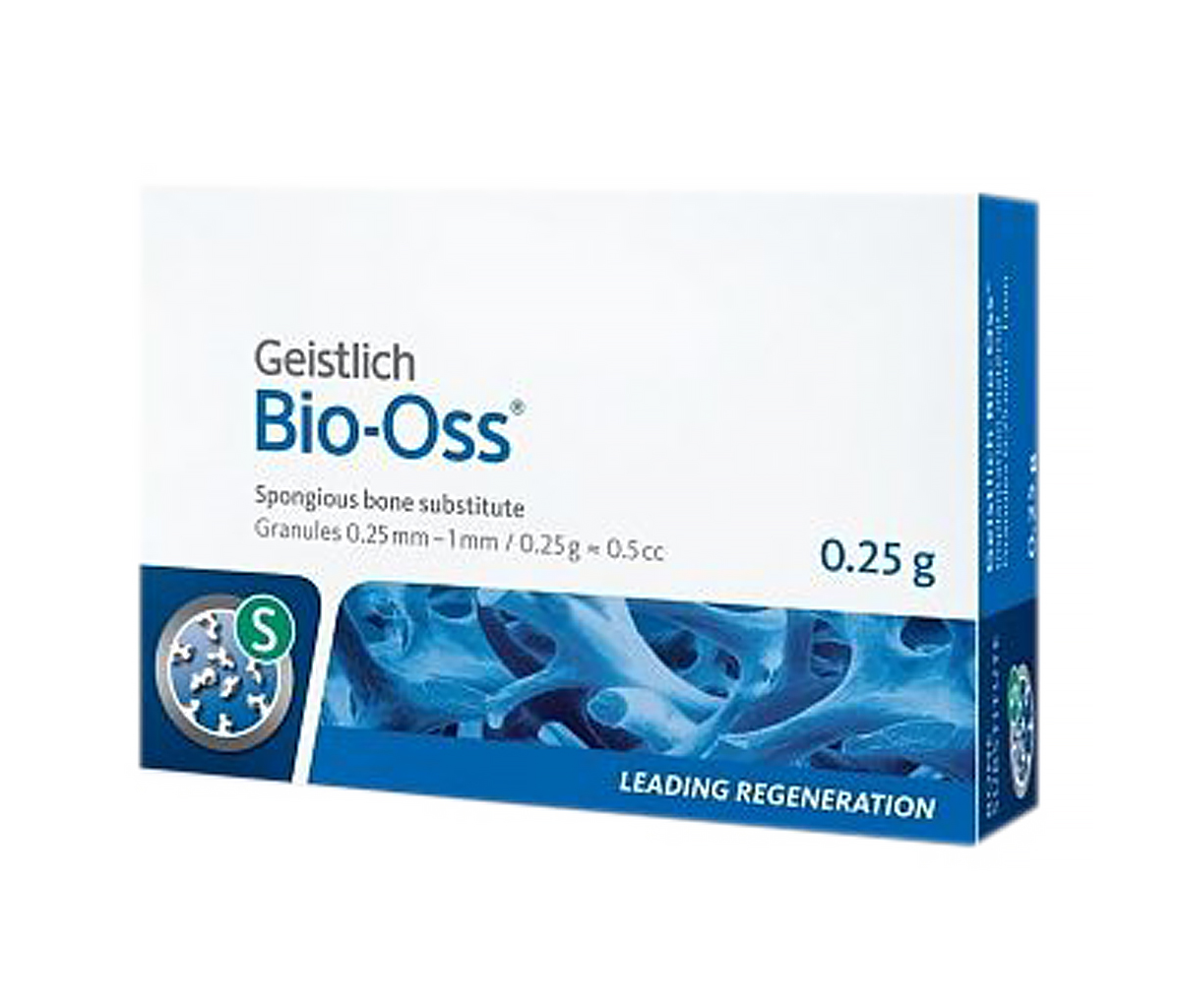Geistlich Pharma Bio-Oss - 0,25 г, гранулы 0,25-1 мм, размер S, натуральный костнозамещающий материал