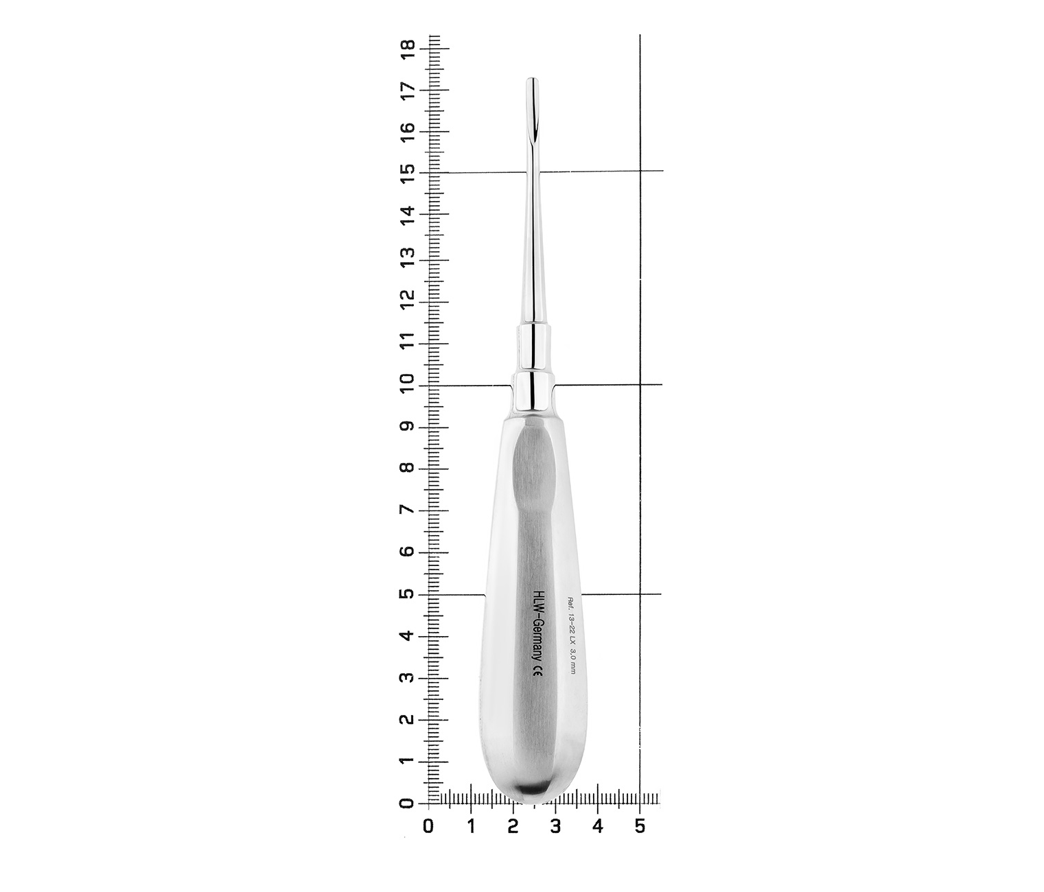 HLW 13-22LX - люксатор прямой удлиненный, 3 мм