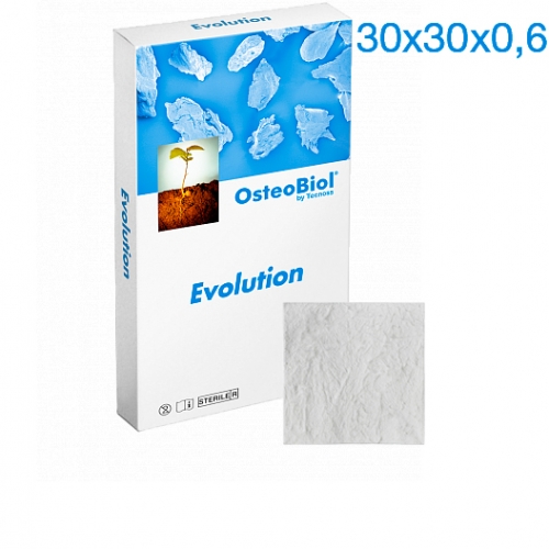 Мембрана OsteoBiol Толстая 30х30х0,6 мм