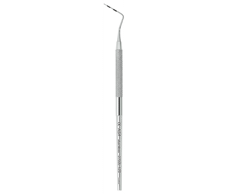 Asa Dental 0702L-12S - зонд пародонтологический односторонний (11,5-8,5-5,5-3,5), 155 мм