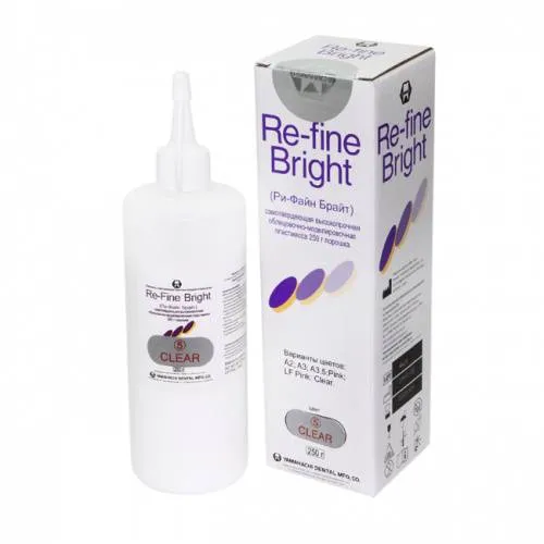 Пластмасса самотвердеющая, YAMAHACHI, Re-Fine Bright, CLEAR, 250г, 3мин