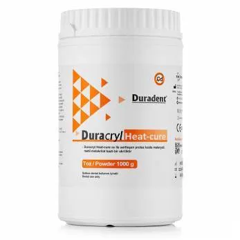 Пластмасса горячей полимеризации, DURADENT, Duracryl Heat Cure, порошок, 1кг