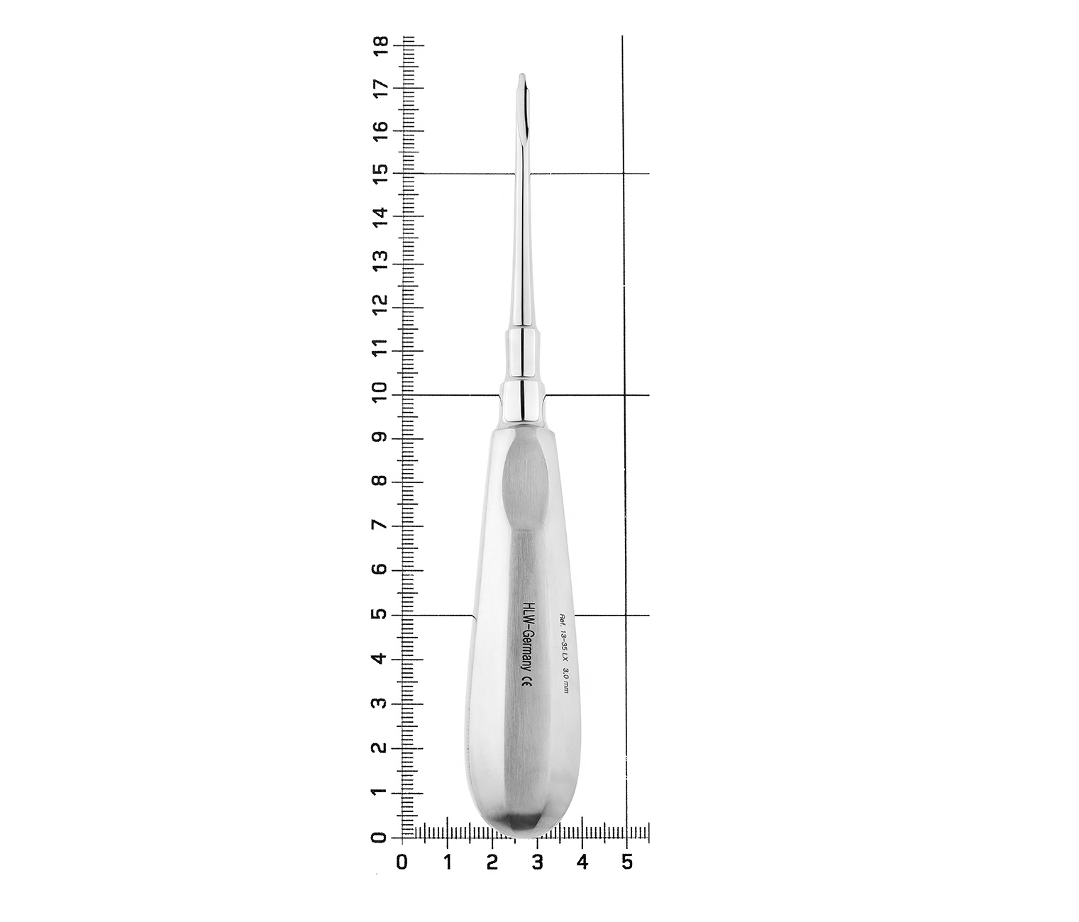 HLW 13-35LX - люксатор прямой удлиненный, 3 мм