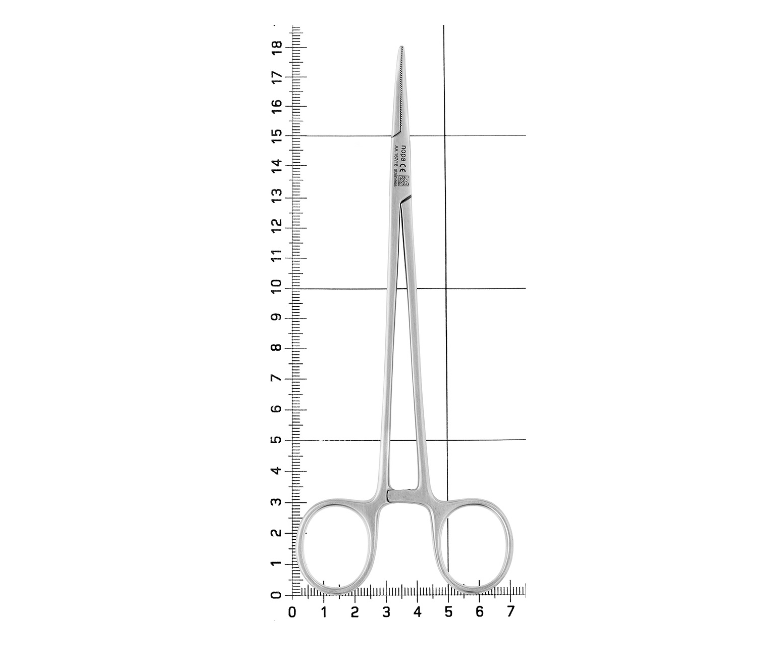Nopa Instruments AA 157/18 - щипцы для артерии HALSTED анатомические, изогнутые, 18 см
