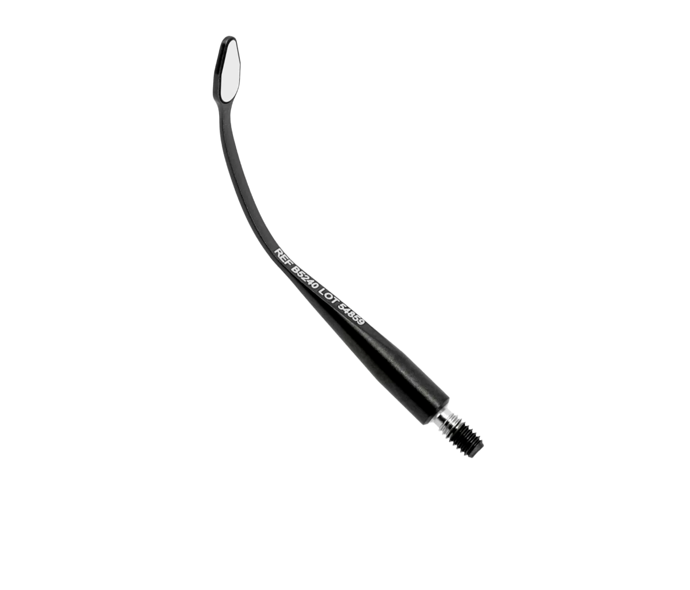Hahnenkratt BLACK MICROflex rhodium - родиевое микрозеркало без ручки, плоское, форма капли, 3х6 мм