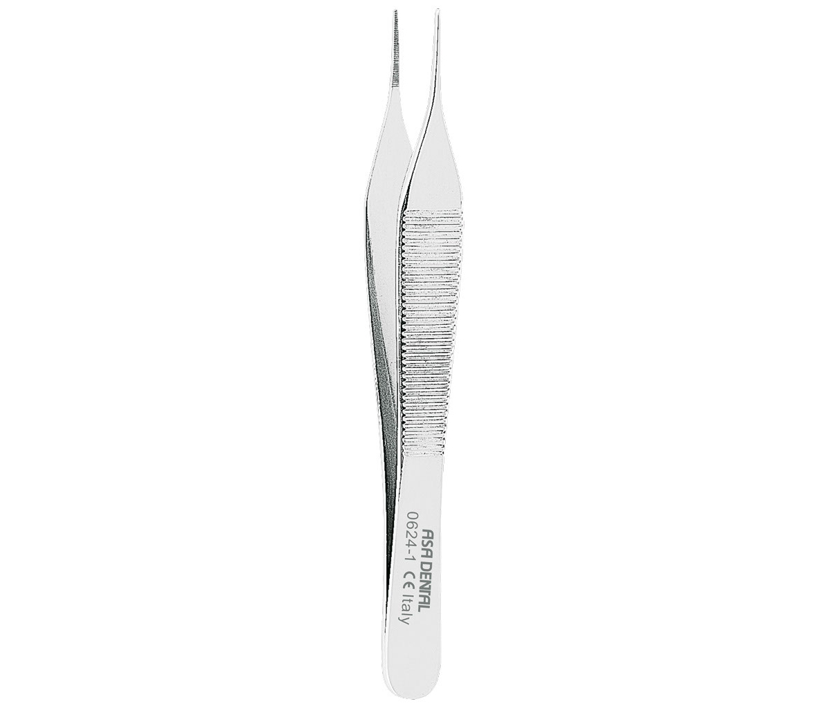 Asa Dental 0624-1 - пинцет прямой, тонкий Micro-Adson, 12 см