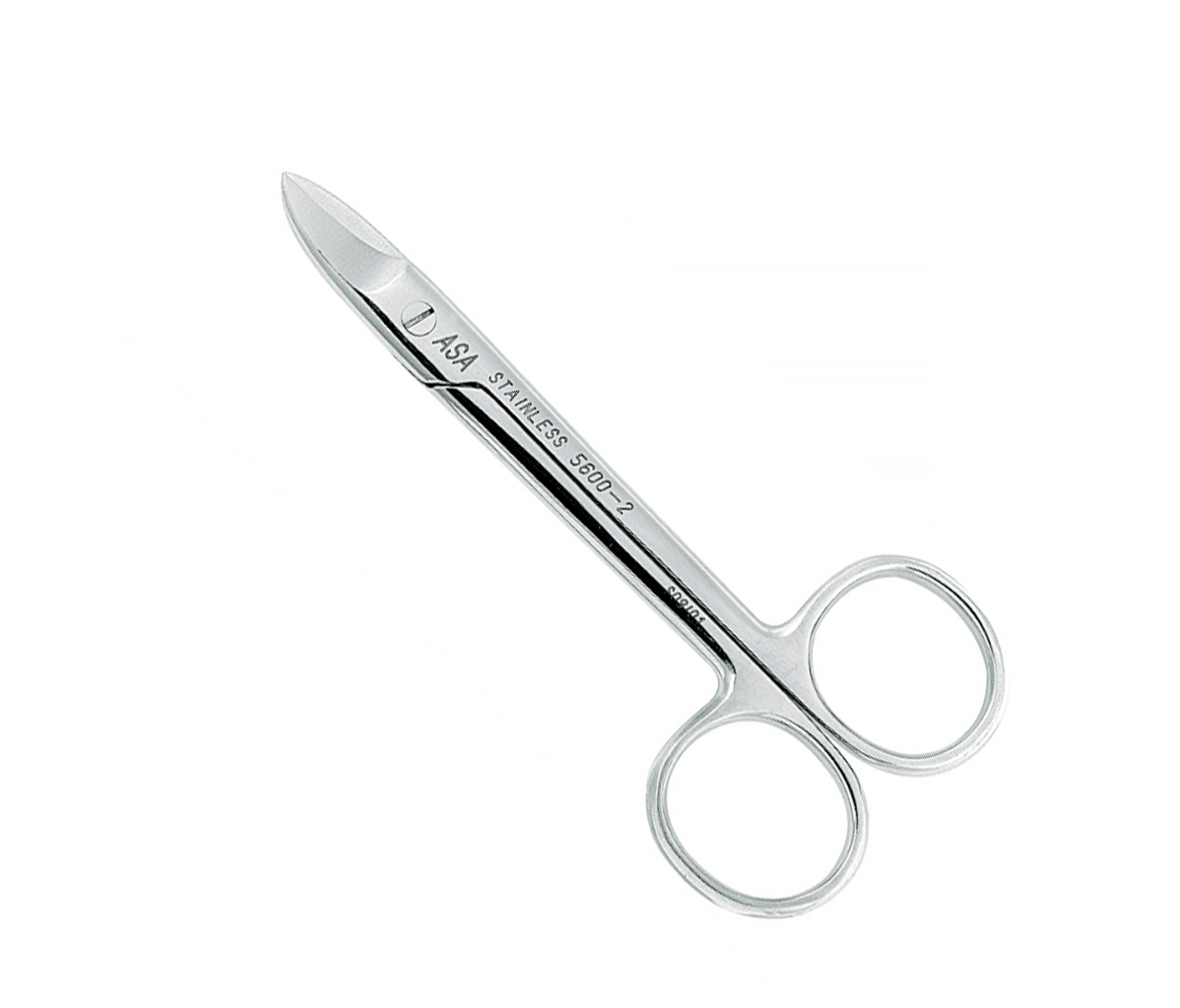 Asa Dental 5600-2 - ножницы коронковые с загибом, зубчики на одном лезвии, 10,5 см