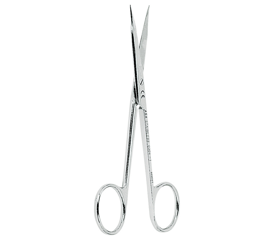 Asa Dental 0304-1 - ножницы для десны прямые остроконечные, 13 см