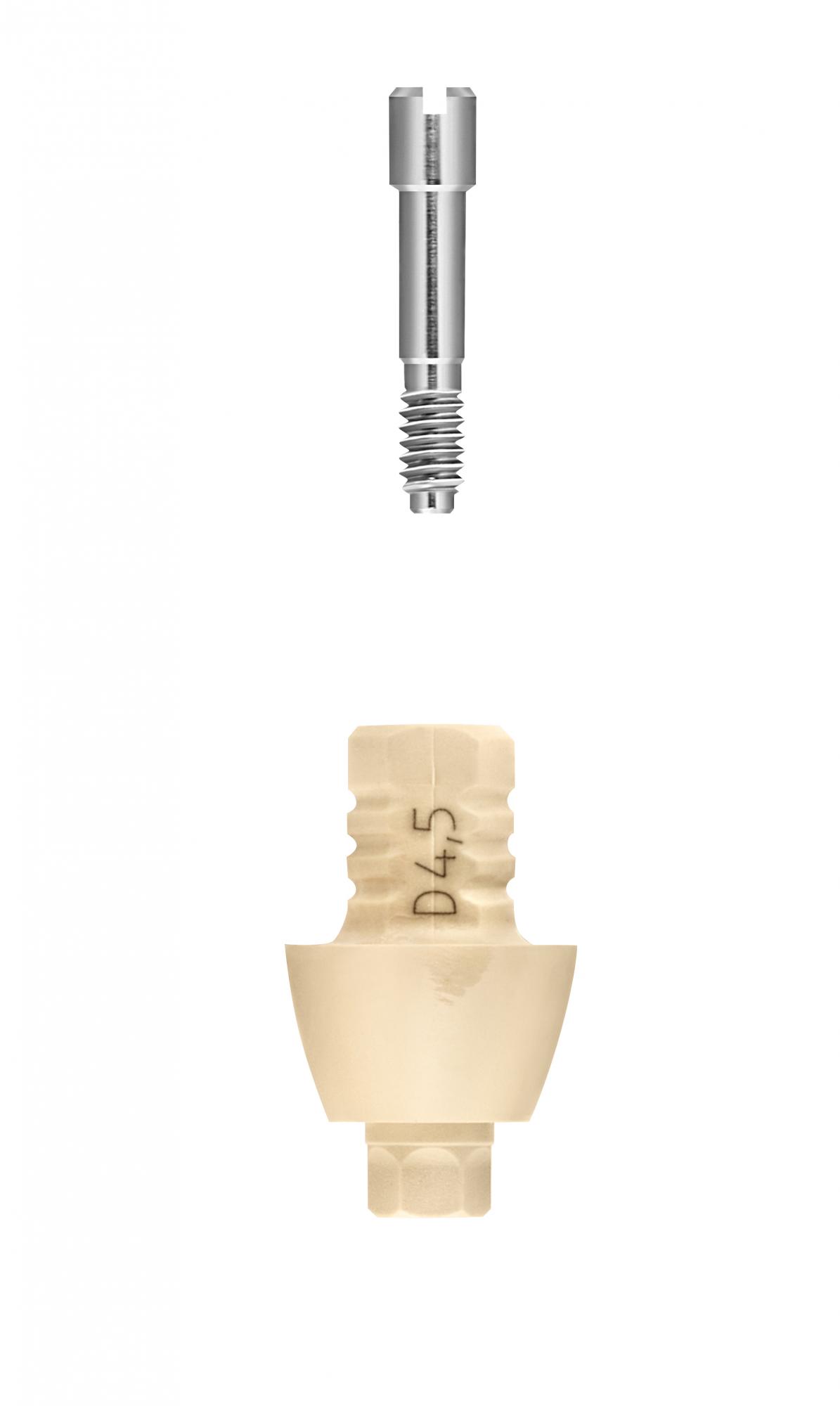 Временный овальный абатмент (с винтом для EsthetiCap) FRIADENT EsthetiCap oval, размеры: D4.5, арт: 46-1750