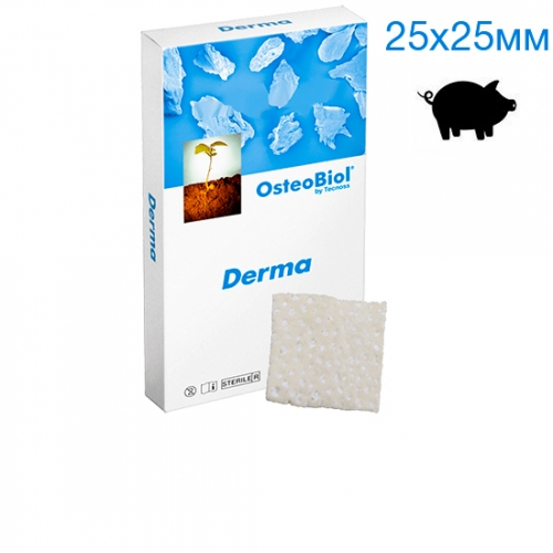 Мембрана OsteoBiol Derma Fine 25х25 мм