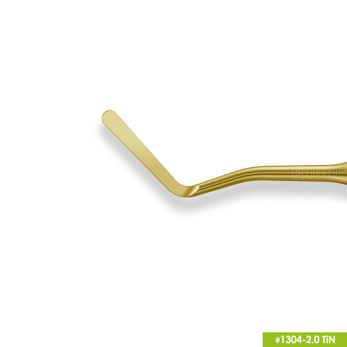 1304-2,0 TiN Удлиненная средняя гладилка с штопфером-шариком Ø2.0mm. Ручка Ø6mm. Покрытие Gold