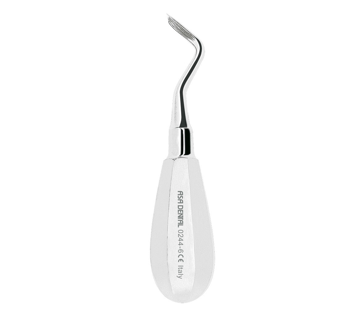 Asa Dental 0244-6 - элеватор N6 изогнутый к себе заостренный, 3,8 мм