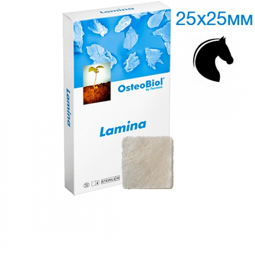 Мембрана OsteoBiol Soft Cortical Lamina 25х25 мм