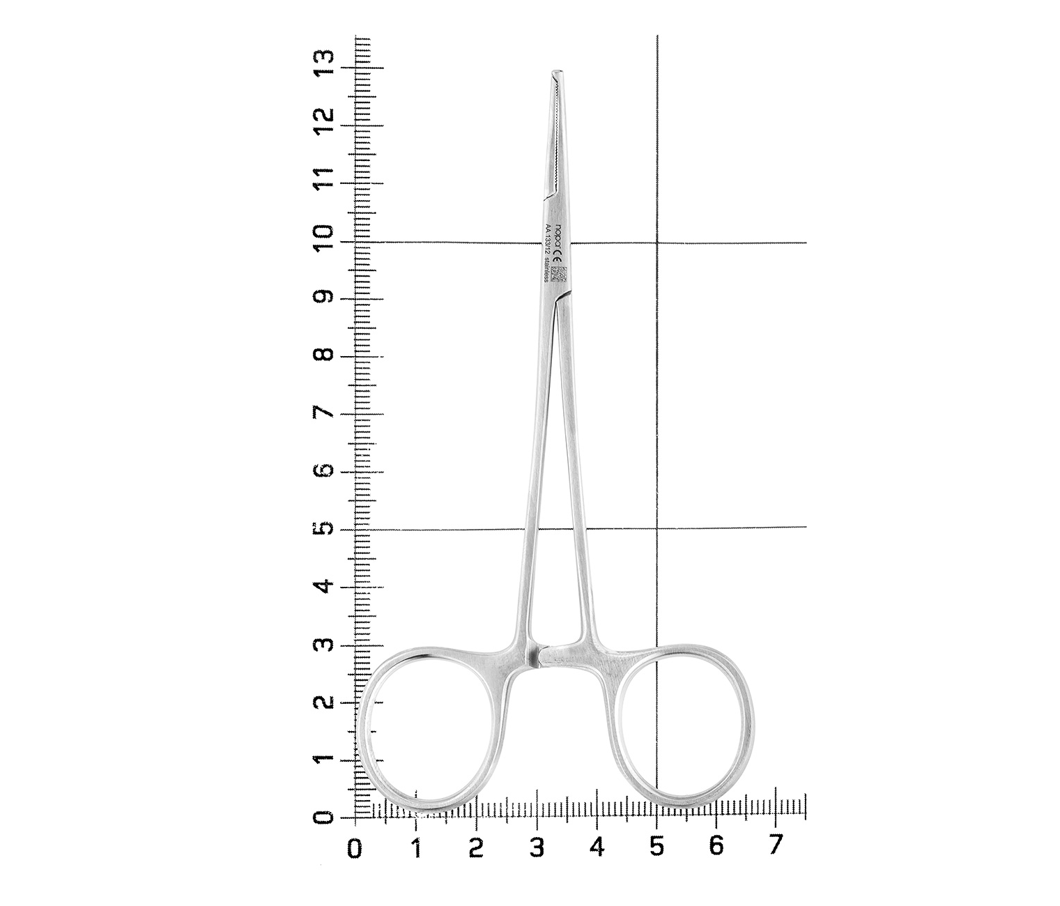 Nopa Instruments AA 133/12 - щипцы для артерии MICRO-MOSQUITO хирургические, изогнутые, 12 см