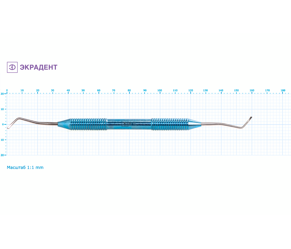 Экрадент 08-01 - нож дистальный малый (эмалевый)