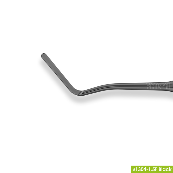 1304-1,5F Black Удлиненная узкая гладилка с штопфером-шариком Ø1.5mm. Эргономичная ручка Ø10mm. Покрытие Black