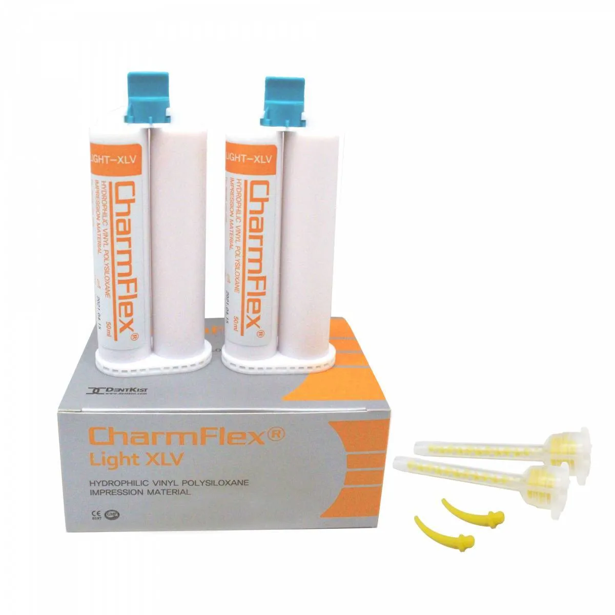 Слепочная масса, DentKist, ЧармФлекс Лайт ИксЛВ (CharmFlex Light XLV), 2катр.х50мл