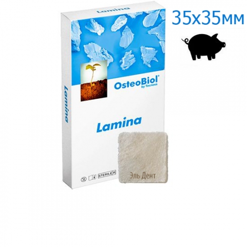 Мембрана OsteoBiol Кортикальная 35x35х0.9