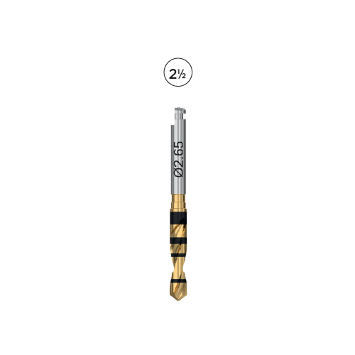 Сверло PrimeTaper 2½, диаметр 2.65, короткое (PrimeTaper Drill 2½ Ø2.65 short), арт: 68015337