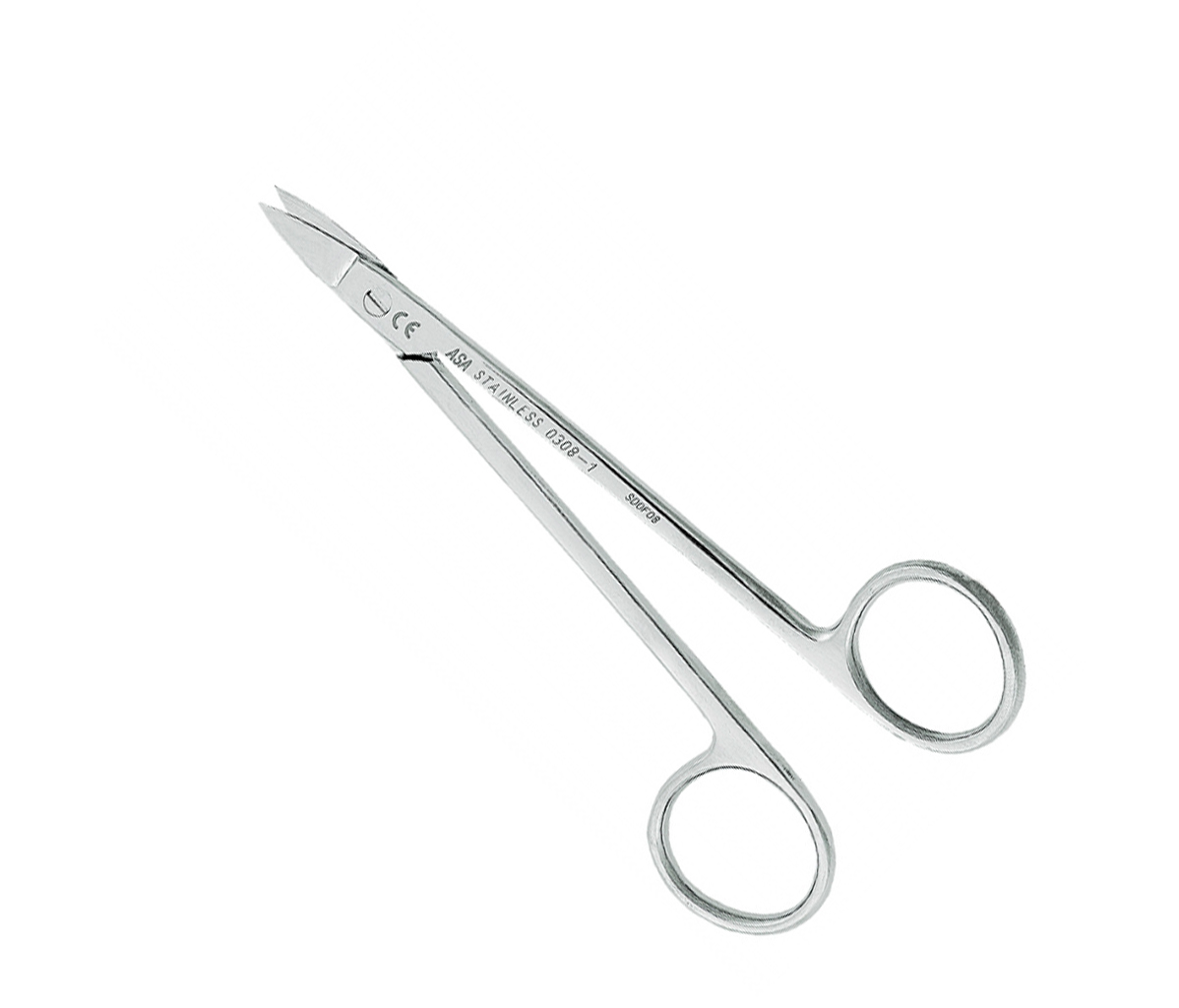 Asa Dental 0308-1 - ножницы для десны прямые, 12,5 см