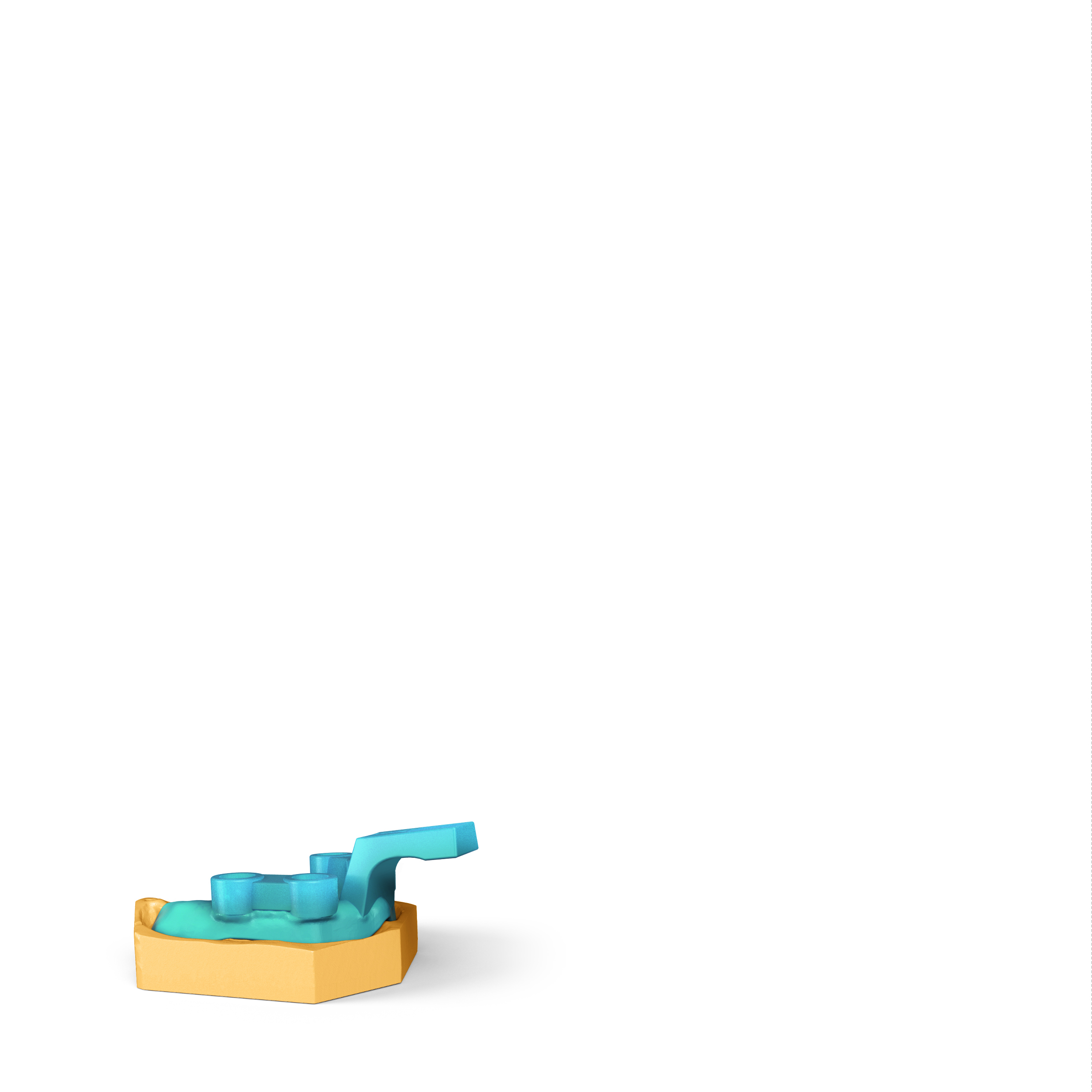 Фотополимер NextDent Tray, оттенок Blue (голубой). Упаковка 1000 гр., арт: NDTRBL01000