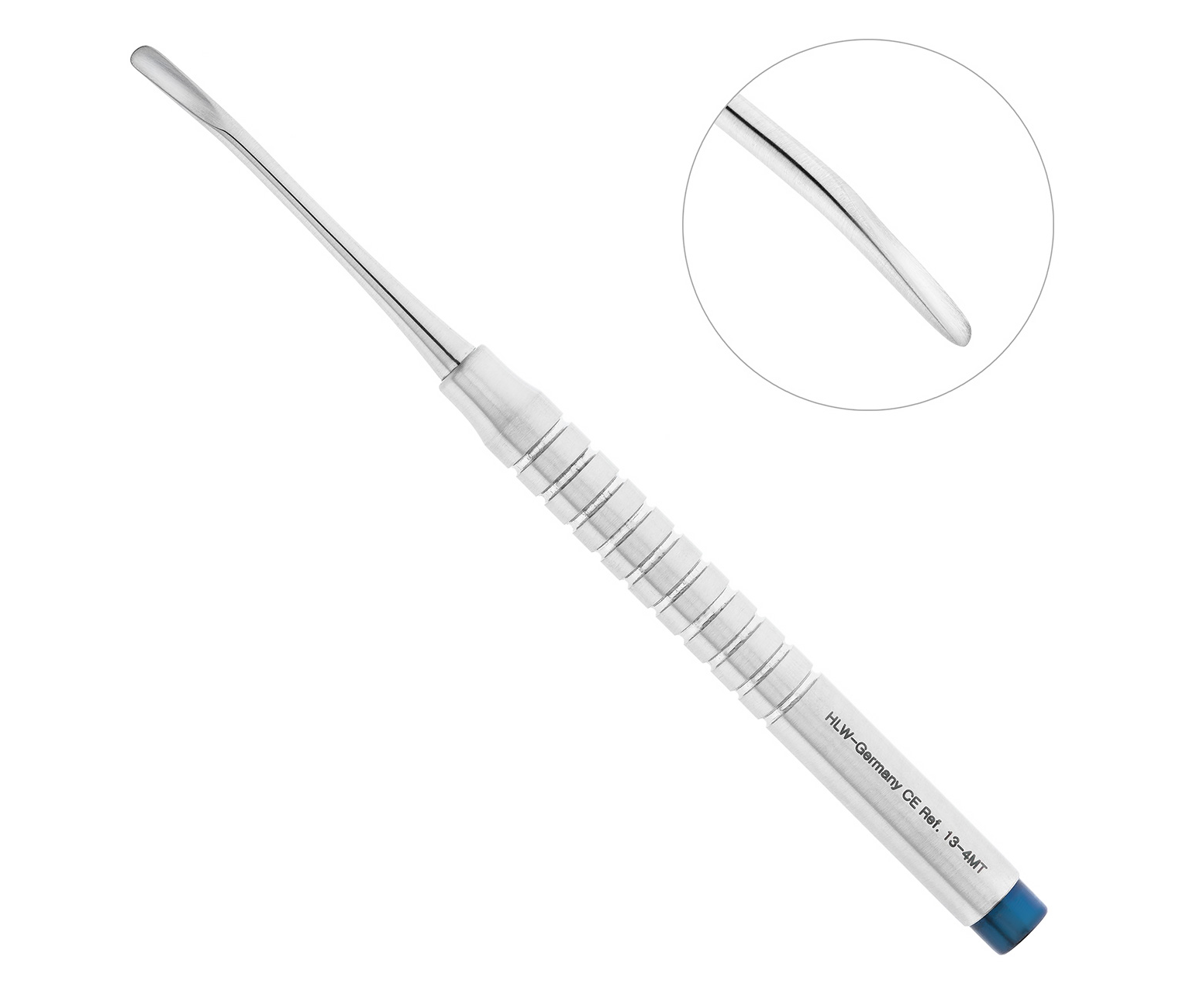 HLW 13-4MT - элеватор мини изогнутый, 3,5 мм, нижняя челюсть