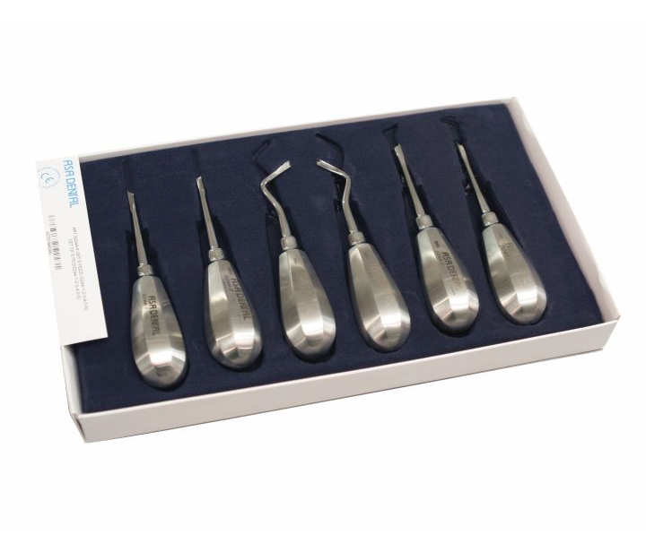 Asa Dental S0244-6 - набор элеваторов, 6 шт