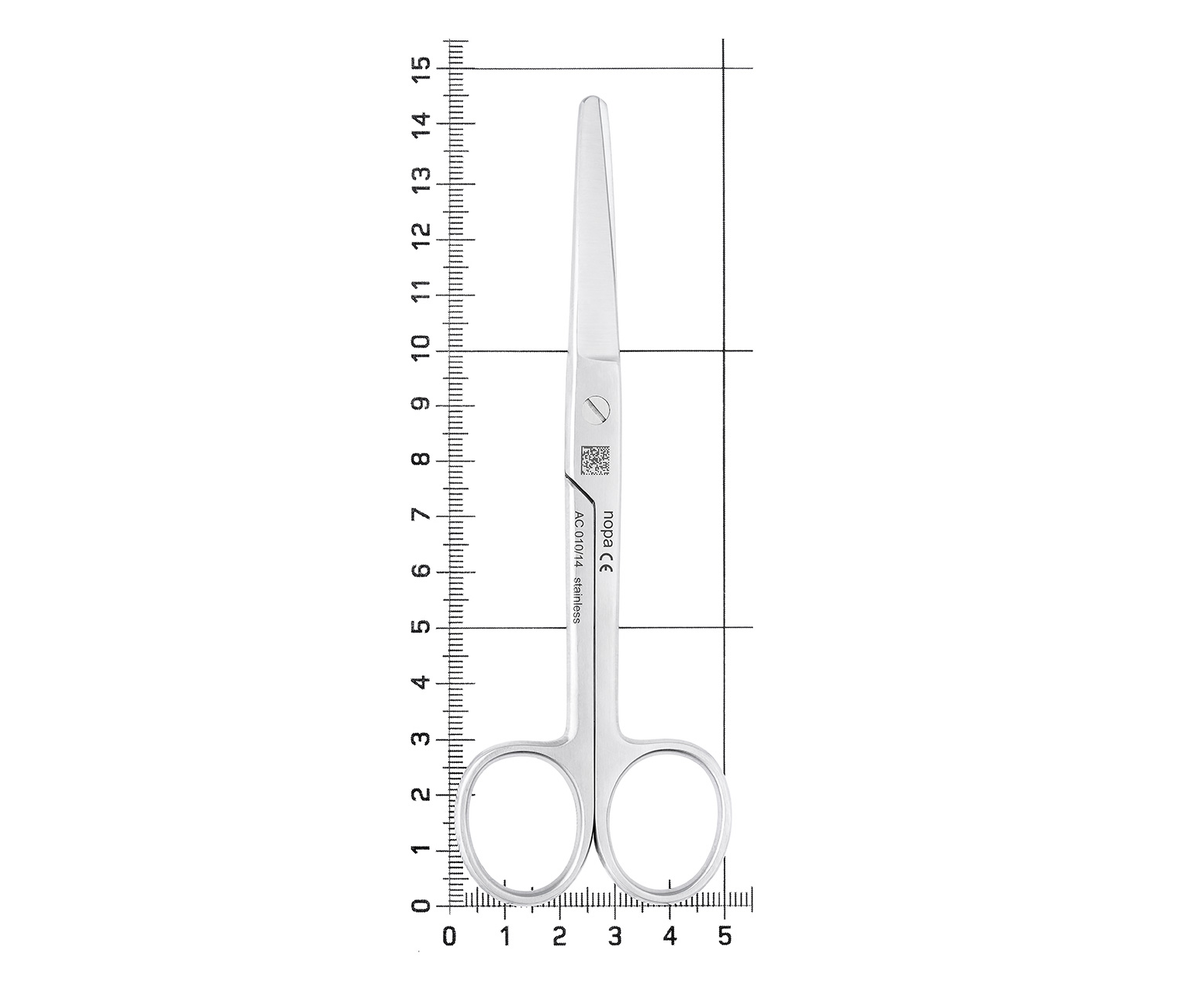 Nopa Instruments AC 010/14 - ножницы операционные, закругленные, прямые, 14,5 см